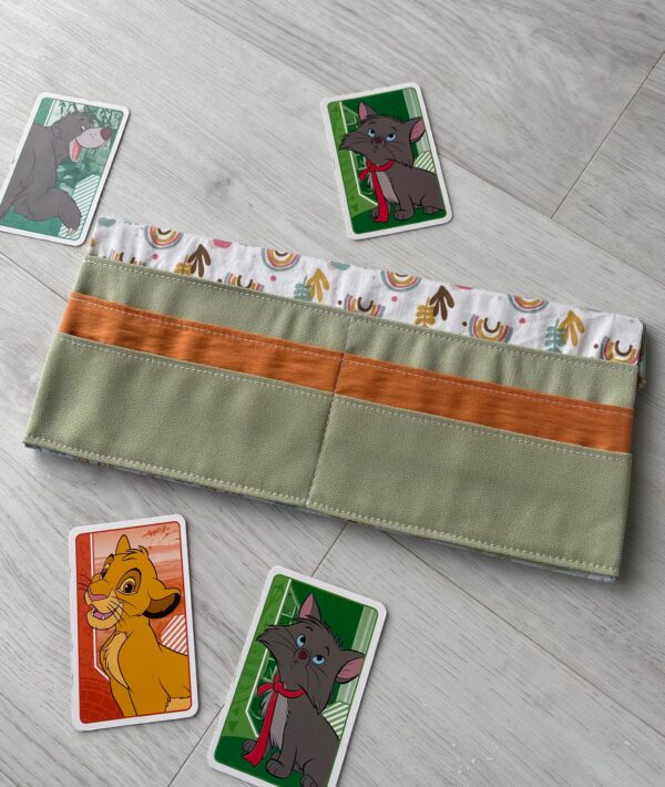 Porte cartes à jouer arc-en-ciel