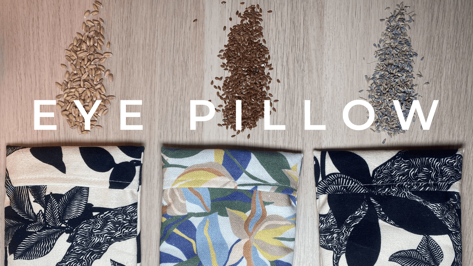 Image désignant des eye pillow (coussin de relaxation pour les yeux)