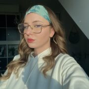Bandeau pour cheveux vert et blanc