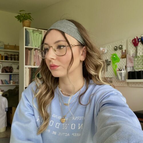 Bandeau pour cheveux artisanal gris