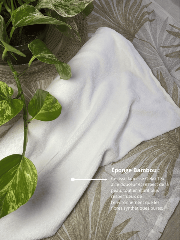 Éponge Bambou Blanc