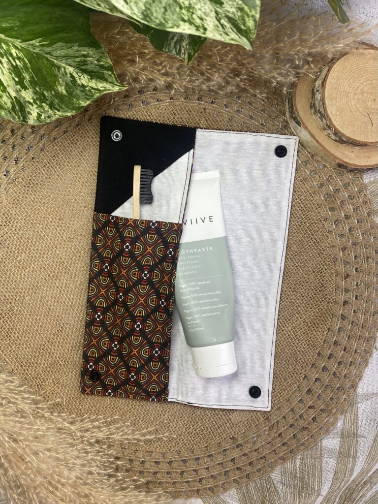 étui à brosse à dents “Mosaïque Ébène & Terre”