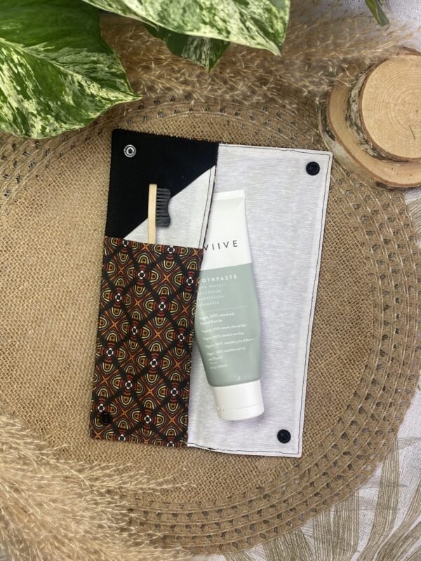 étui à brosse à dents “Mosaïque Ébène & Terre”